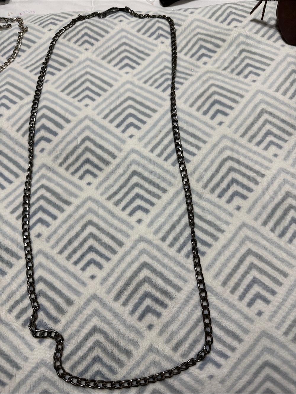 Gunmetal Chain Strap for Women's Accessories - Adjustable Shoulder/Crossbody
